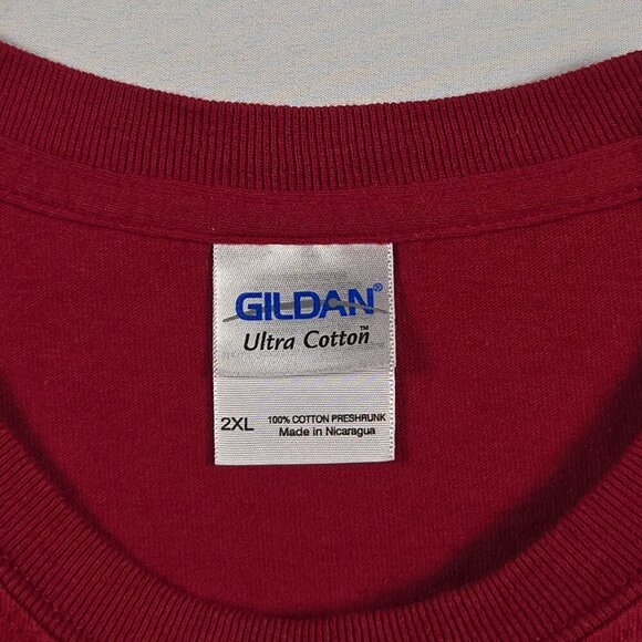 Donnie Ray Crawford Tribute Tee 2XL Red Gildan Double Sided Graphic 1987–2012 - Picture 11 of 16